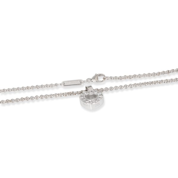 104923 clasp 38707717 99c5 4165 bed0 ac8eddb553ea Chopard Happy Diamonds Heart Necklace in 18K White Gold 025 CTW