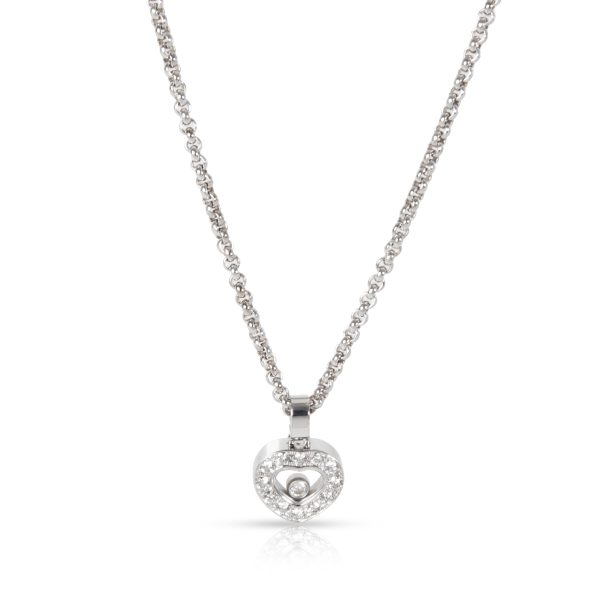 104923 fv 8dcde7ed 59c2 4aa9 98fc 3b177ac3c45e Chopard Happy Diamonds Heart Necklace in 18K White Gold 025 CTW