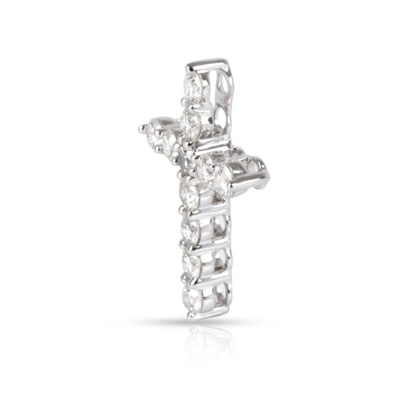 105104 sv f0f13dec 97bc 406b 8de8 a779acdb7705 Blue Nile 11 Stone Diamond Cross Pendant in Platinum 105 CTW