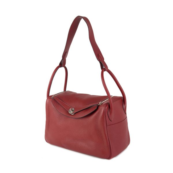 105212 av 534a918f f5d1 48bf 9e3d d9a46a24b4e2 Hermès Rouge Garance Clémence Leather Lindy 34