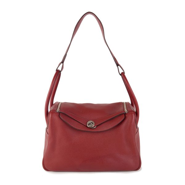 105212 fv 1e010ed7 66c8 4ab4 ad07 558daa6fe883 Hermès Rouge Garance Clémence Leather Lindy 34