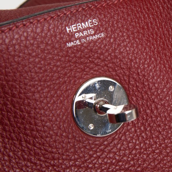 105212 pv 4f77de3f 33f5 4302 882b 8184f7c2a7d8 Hermès Rouge Garance Clémence Leather Lindy 34