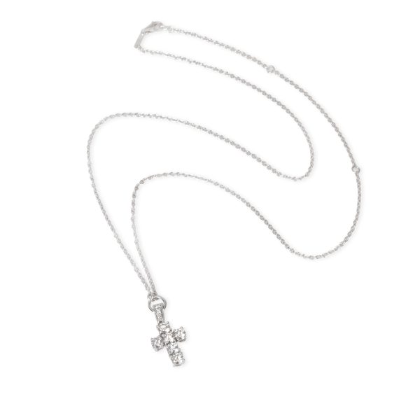 105282 pv Diamond Cross Necklace in Platinum 112 CTW