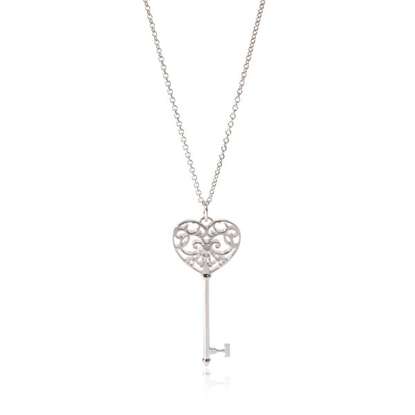 105323 fv Tiffany Co Heart Keys Diamond Necklace in 18K White Gold 002 CTW