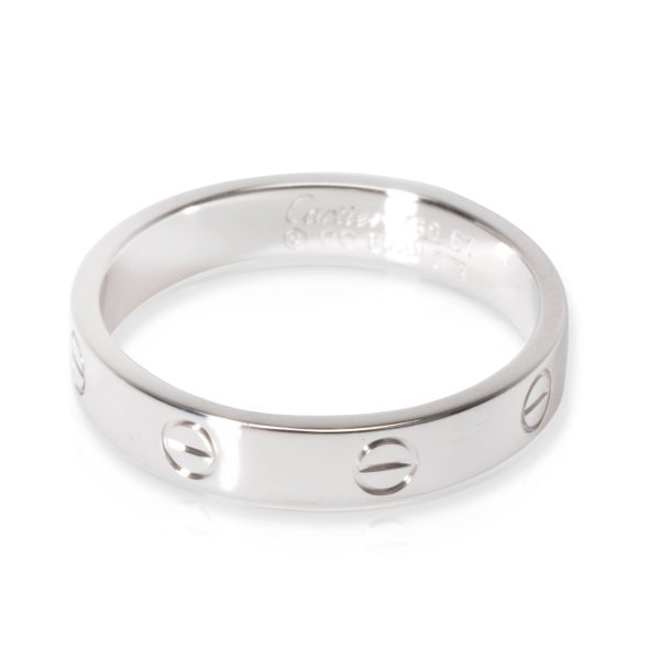 Rings Cartier Love Ring in 18K White Gold 4mm Size 61