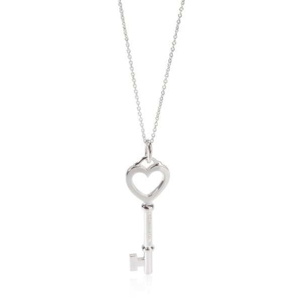 105459 bv Tiffany Co Keys Diamond Necklace in 18K White Gold 005 CTW