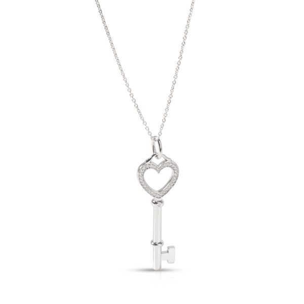 105459 fv Tiffany Co Keys Diamond Necklace in 18K White Gold 005 CTW