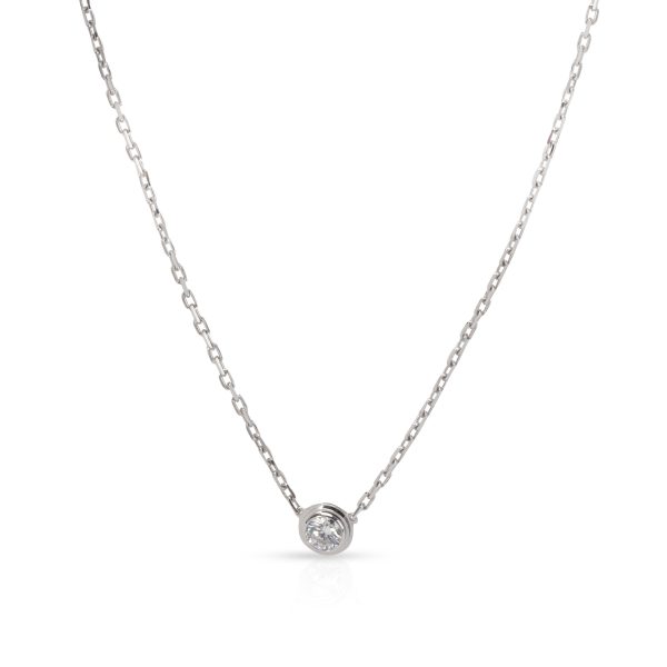 105535 fv Cartier Diamants Legers Diamond Necklace in 18K White Gold 018 CTW