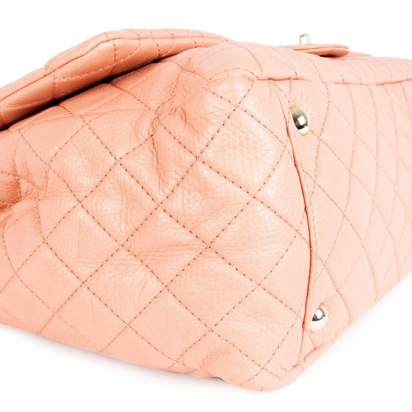 105638 ad3 Chanel Pink Quilted Calfskin XXL Travel Flap Bag