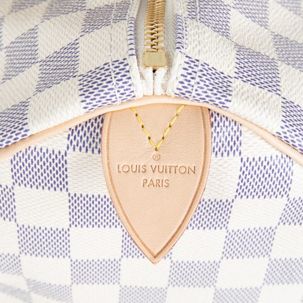 105717 stamp 670b183e 4772 4c09 8f73 bb460f2556a7 Louis Vuitton Damier Azur Speedy 30 Bag