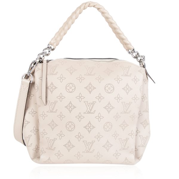 105797 fv 5380c818 d40a 4435 a641 e090d8fb1d45 Louis Vuitton Creme Mahina Leather Babylone BB Chain Shoulder Bag