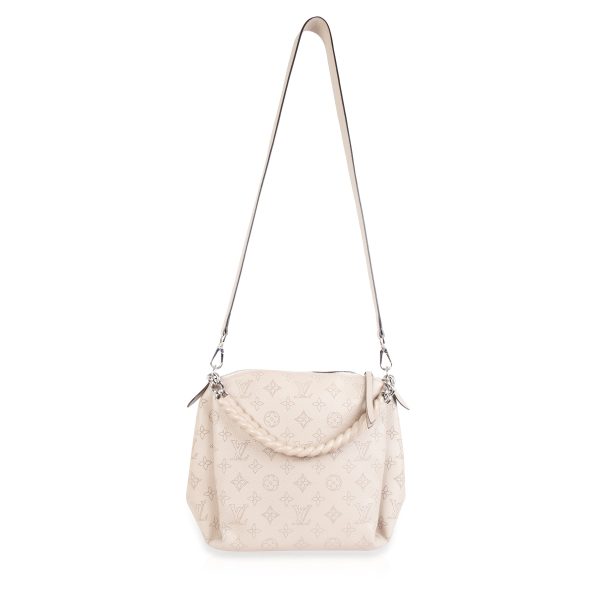 105797 pv 2dad9845 46ba 4fa3 873e fd9a50b28a2b Louis Vuitton Creme Mahina Leather Babylone BB Chain Shoulder Bag