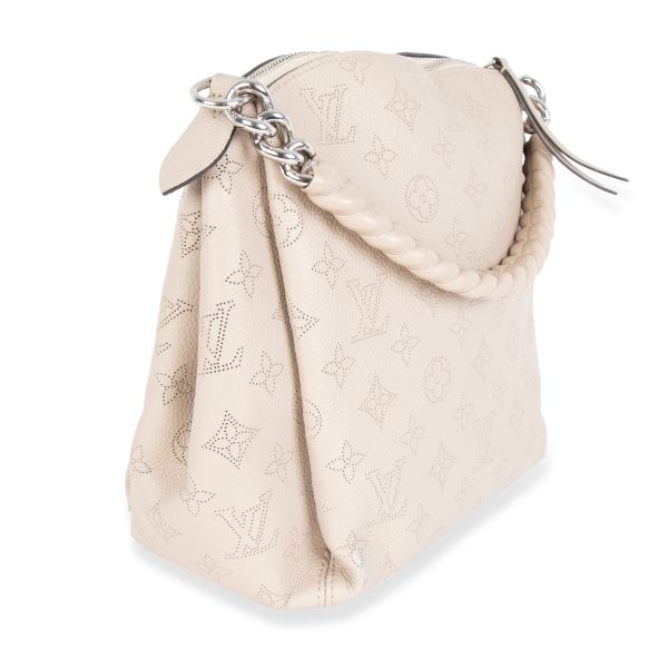 105797 sv 20b53767 cd4e 4f62 bf50 7c0111b3b774 Louis Vuitton Creme Mahina Leather Babylone BB Chain Shoulder Bag