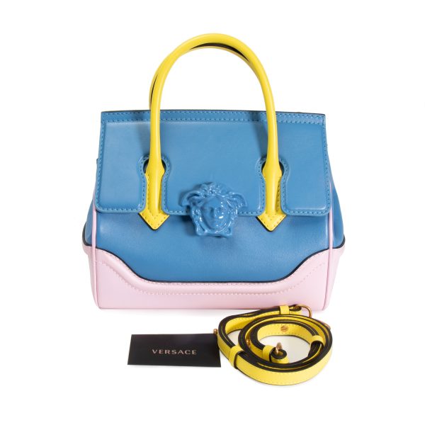 105902 box 2b315cc4 33a4 47cd b573 adf140e9521a Versace Tricolor Calfskin Medium Palazzo Empire Bag