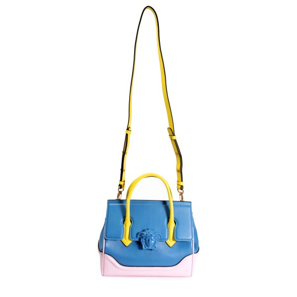 105902 pv 8323f105 5b99 48fc bab5 27272212e670 Versace Tricolor Calfskin Medium Palazzo Empire Bag