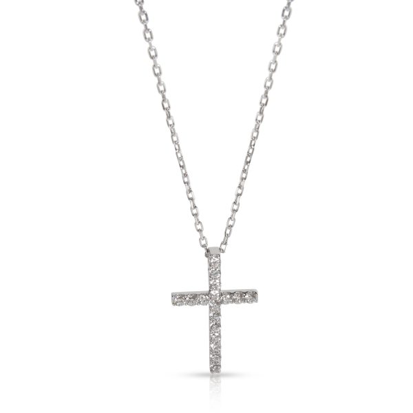 105952 fv 877f7d48 2273 4257 91d9 27732f593b41 Diamond Cross Necklace in 18K White Gold 102 CTW