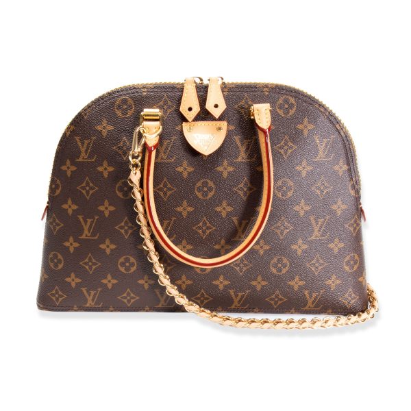 105982 fv Louis Vuitton Brown Monogram Canvas Moon Alma Bag