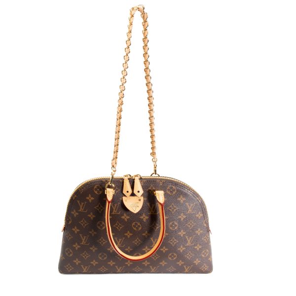 105982 pv Louis Vuitton Brown Monogram Canvas Moon Alma Bag