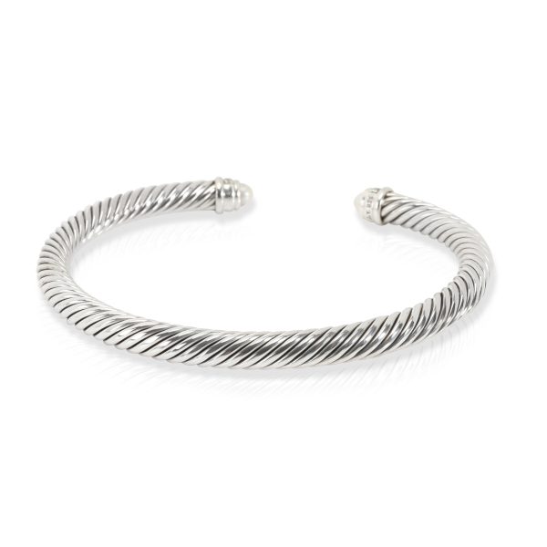 106047 bv David Yurman Cable Bangle in Sterling Silver 007 CTW