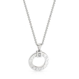 106071 fv Bulgari Bulgari Open Circle Diamond Necklace in 18K White Gold 008 CTW