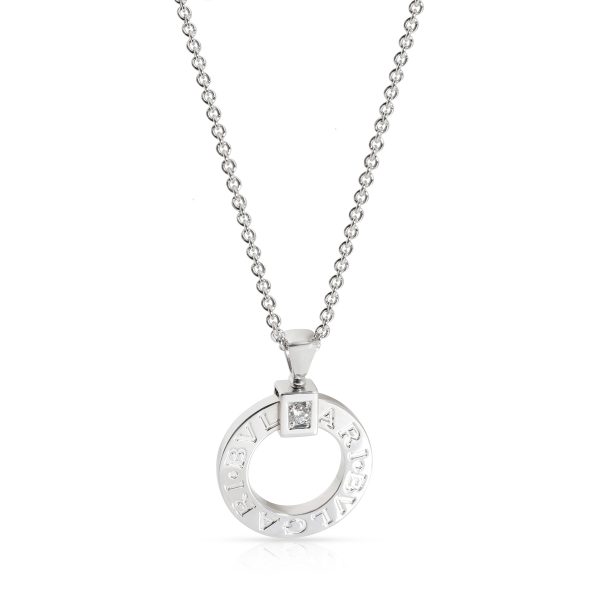 106071 fv Bulgari Bulgari Open Circle Diamond Necklace in 18K White Gold 008 CTW