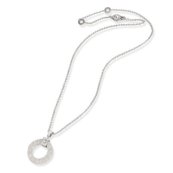 106071 pv Bulgari Bulgari Open Circle Diamond Necklace in 18K White Gold 008 CTW