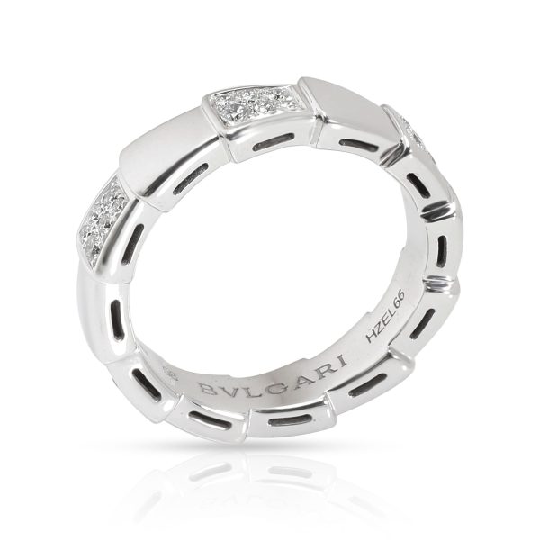 106072 pv Bulgari Viper Diamond Ring in 18K White Gold 043 CTW