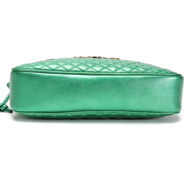 106265 bv Gucci Jasmine Green Quilted Leather Trapuntata Camera Bag