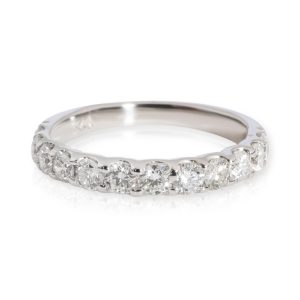 106268 fv 2fa21a6b 8b57 4cef 91c4 3b93b5d80f71 12 Stone Round Cut Diamond Wedding Band in 14K White Gold 084 CTW