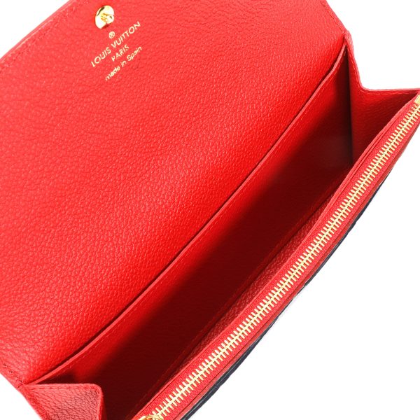 106305 ad1 Louis Vuitton Marine Rouge Monogram Empriente Emilie Wallet