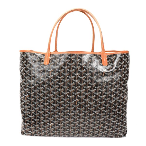 106330 pv 96914f09 54f1 4145 a39f 86ae78e4ced2 Goyard Black Tan Goyardine Saint Louis GM Tote