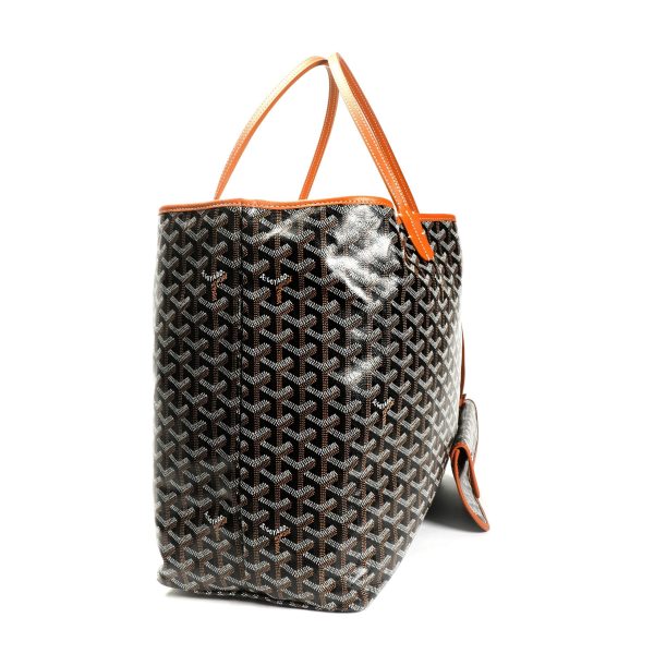 106330 sv c5d3dbf4 50ec 43a6 abbf f55fa0c32657 Goyard Black Tan Goyardine Saint Louis GM Tote