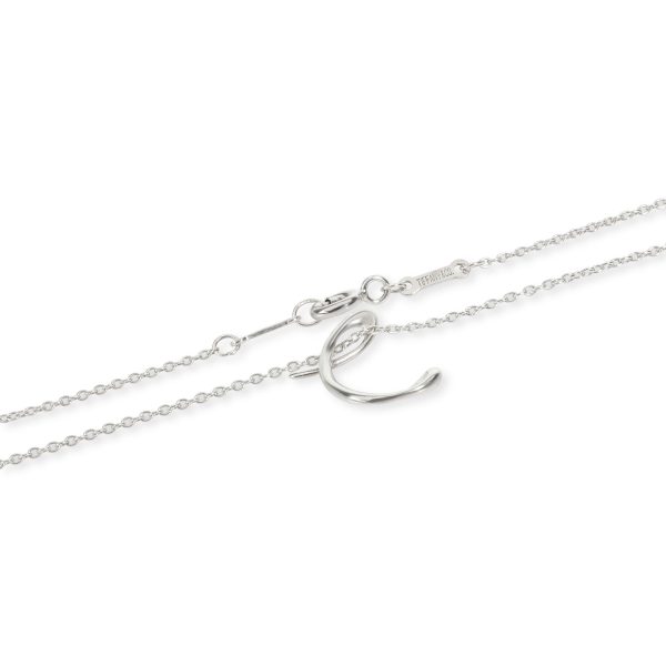 106362 clasp Tiffany Co Elsa Peretti Initial C Necklace in Sterling Silver