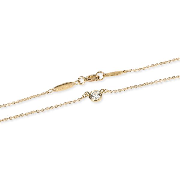 106473 clasp 74732240 4888 477e 8347 4b7855a98e3b Tiffany Elsa Peretti Diamond by the Yard Necklace in18K Yellow Gold 015 CTW