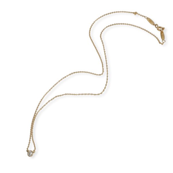 106473 pv 25880661 ec54 4ca0 99bc 88d3d3048d31 Tiffany Elsa Peretti Diamond by the Yard Necklace in18K Yellow Gold 015 CTW