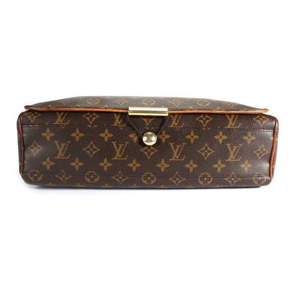 106575 stamp Louis Vuitton Brown Monogram Canvas Abbesses Messenger Bag