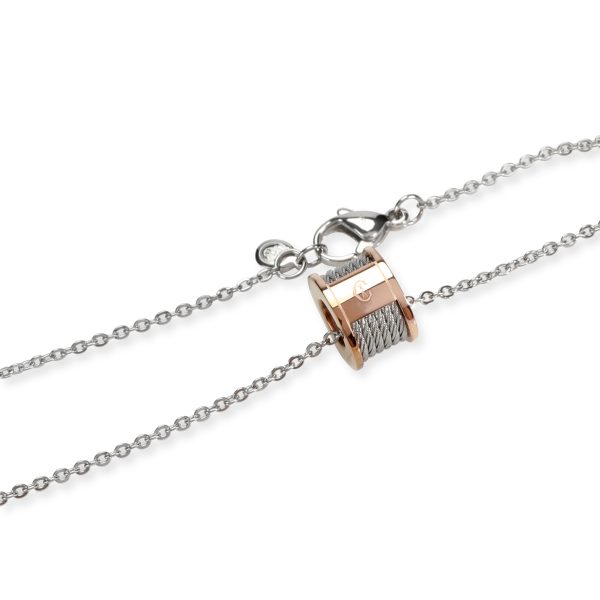 106591 clasp 76f1d630 04fe 4292 989a c51978609d84 Charriol Forever Necklace in Rose Gold Plated Steel