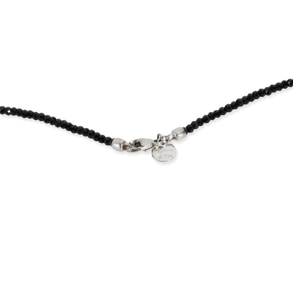 106594 clasp Tiffany Faceted Black Spinel Freshwater Pearl in Sterling Silver