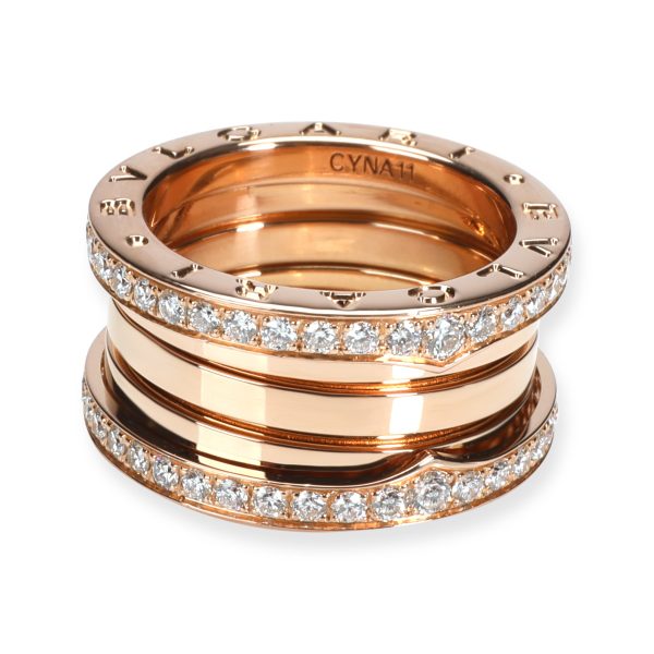 106703 bv 9f8e9ae7 daee 4e39 8cde bce13e4f27d2 Bulgari Bzero1 Diamond Ring in 18K Rose Gold 156 CTW