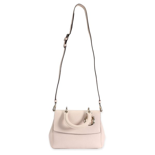 106731 bv Dior Pale Pink Pebbled Leather BeDior Small Flap Bag