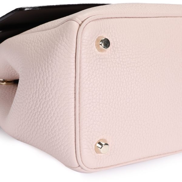 106731 clasp Dior Pale Pink Pebbled Leather BeDior Small Flap Bag