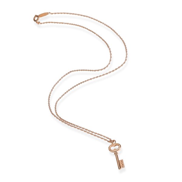 106782 pv f087c22c 10ed 41e2 a104 809ecc93080b Tiffany Oval Mini Keys Necklace in 18K Rose Gold