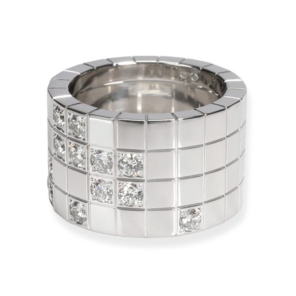 White Gold Ring Cartier Lanieres Diamond Ring in 18K White Gold 100 CTW