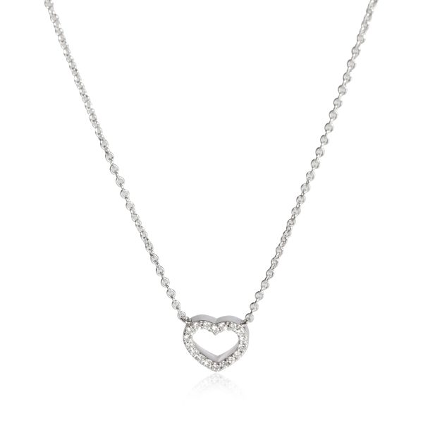 106821 fv Tiffany Co Tiffany Metro Diamond Necklace in 18K White Gold 005 CTW