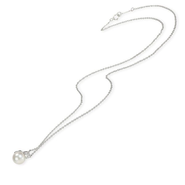 106823 pv 6c9d389a ec36 4ad6 b72f 933b8562b66e Tiffany Signature Pearl Diamond Necklace in 18K White Gold