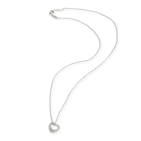 106869 pv bd4d5aca c643 46cc a120 970935f1b80e Tiffany Co Elsa Peretti Open Heart Diamond Necklace in Platinum 035 CTW