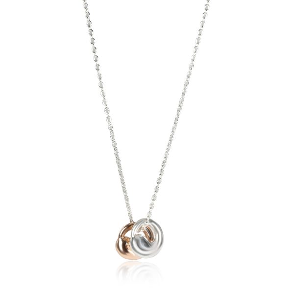 106874 fv 4e8ce024 842e 445a b861 e7d19ef65a15 Tiffany Elsa Peretti Mini Eternal Circle Necklace in 18K Pink Gold Silver