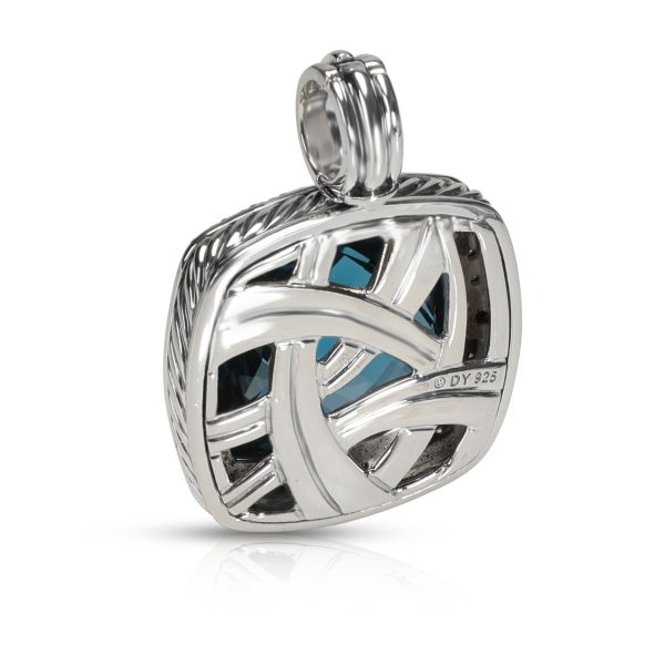 106925 bv 7905d0bc 6b24 46df 86f4 c18dba4e8f5d David Yurman Albion London BlueTopaz Diamond Pendant in Sterling Silver 072 CTW