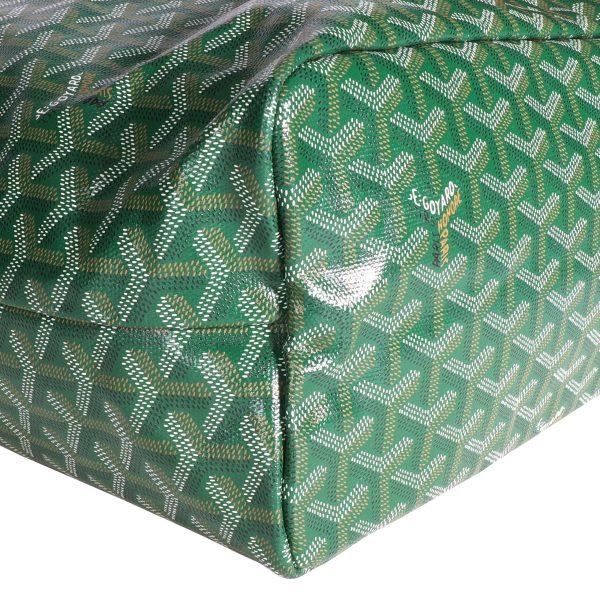 106987 clasp Goyard Green Goyardine Saint Louis PM Tote