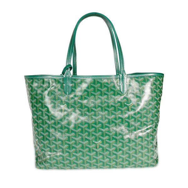 106987 fv Goyard Green Goyardine Saint Louis PM Tote